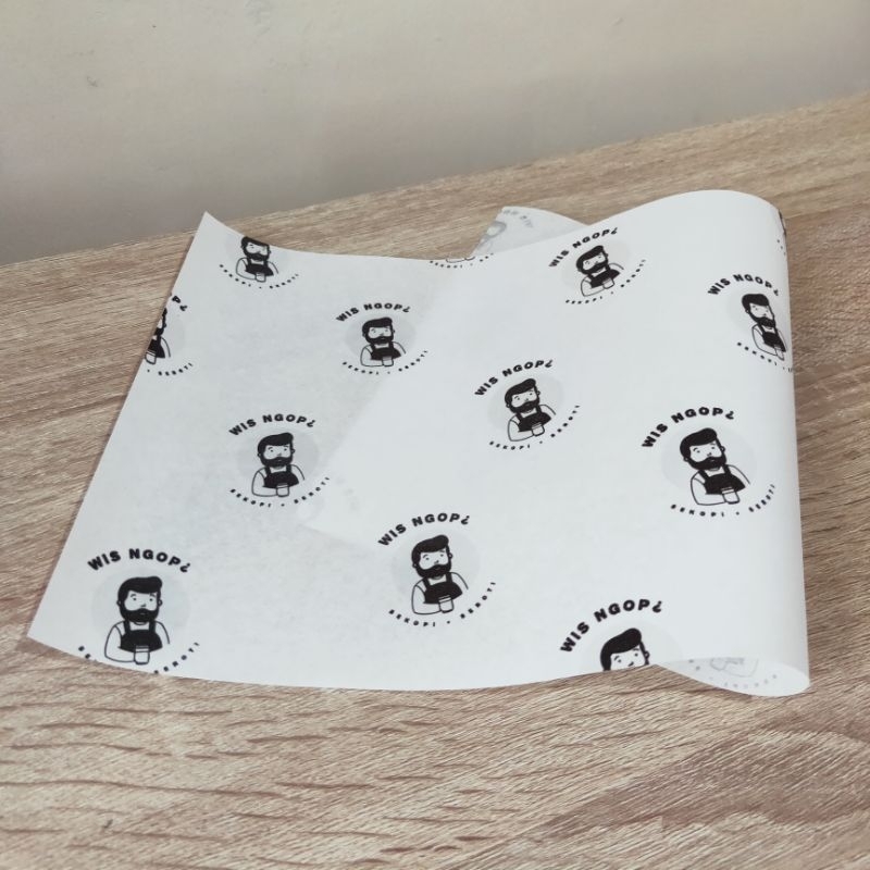 Jual CUSTOM Kertas Roti Foodgrade 13 x 18 cm - Wrap Paper / Kertas ...