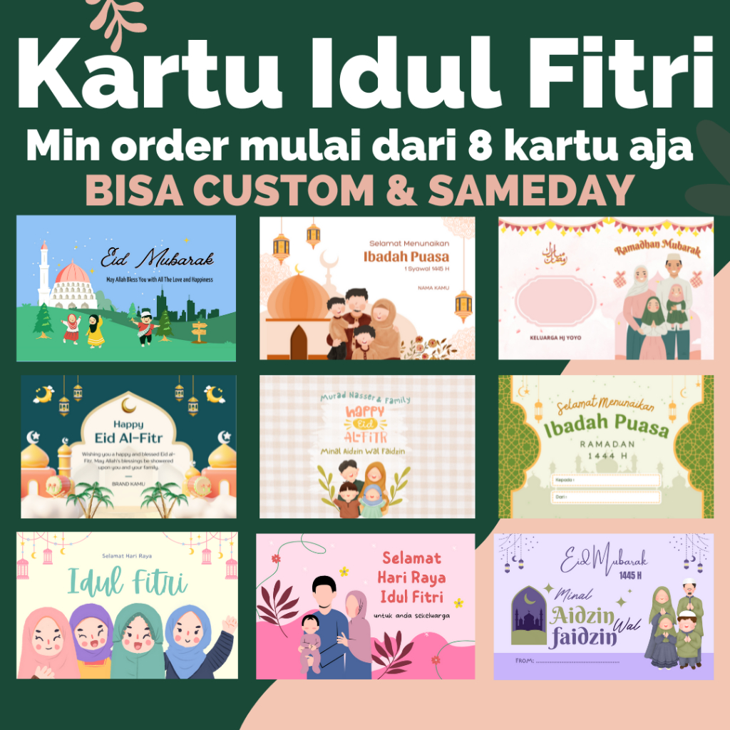 Jual Kartu Ucapan Idul Fitri, Kartu Ramadhan, Kartu Selamat Berpuasa ...