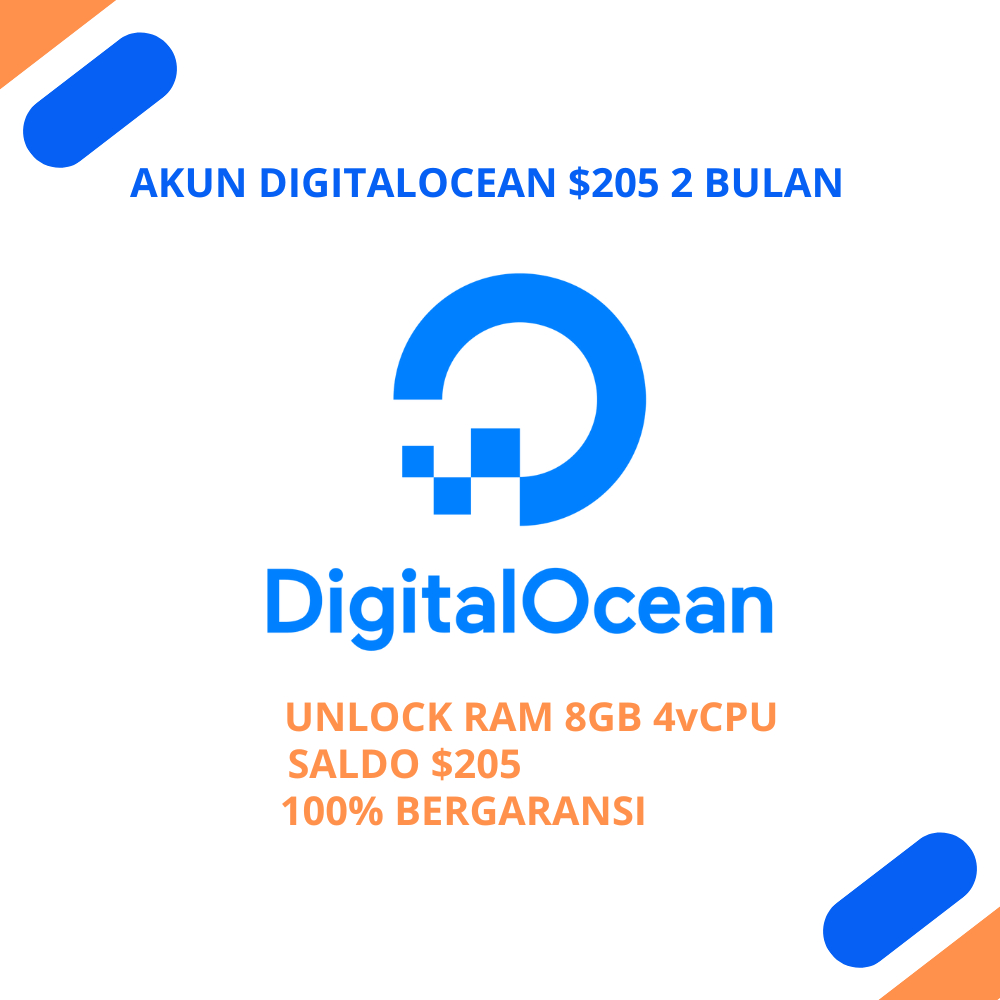 Jual DIGITAL OCEAN $200 LIMIT 3 - 10 DROPLET BERGARANSI | Shopee Indonesia