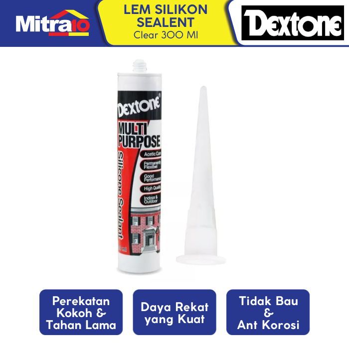 Jual Dextone Lem Silicone Sealent Tabung Clear Ml Shopee Indonesia