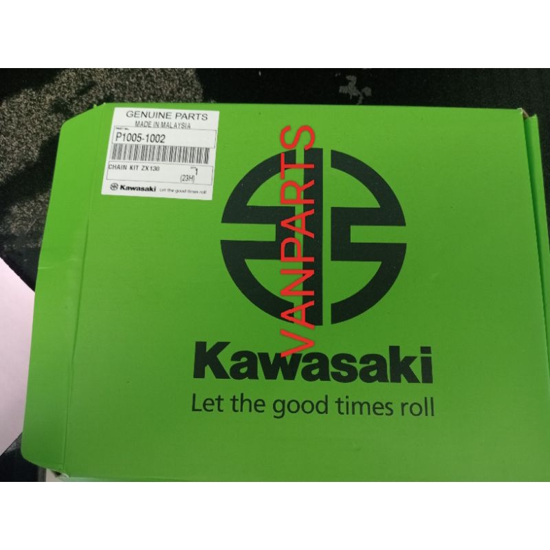 Jual GEARSET GIR SET RANTAI RODA CHAIN KIT ZX130 ORIGINAL KAWASAKI ...