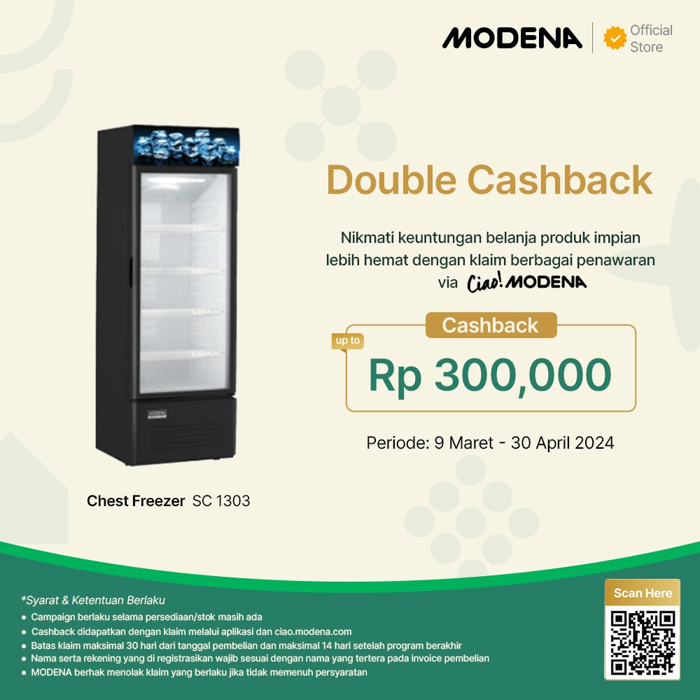 Jual MODENA Showcase Cooler - SC 1303 | Shopee Indonesia