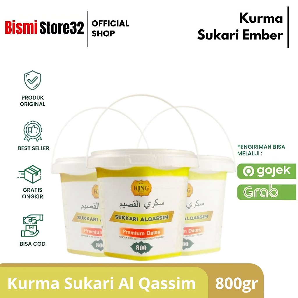 Jual Kurma Sukari Ember Kurma Sukari Al Qassim Premium Dates 800gr Original Shopee Indonesia 6523