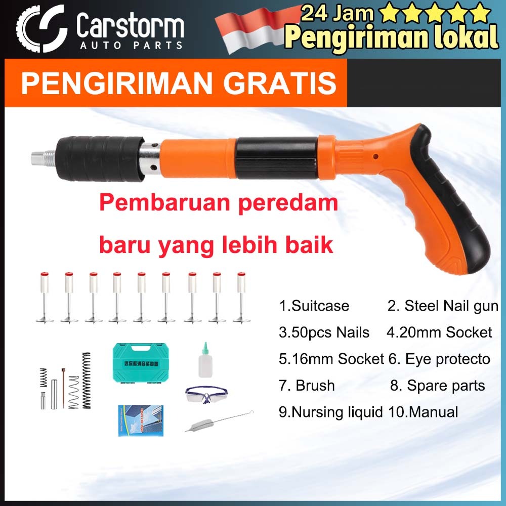 Jual Carstorm Mini Stampset Paku Beton Manual Steel Nail Gun Rivet Tool Langit Langit Dinding