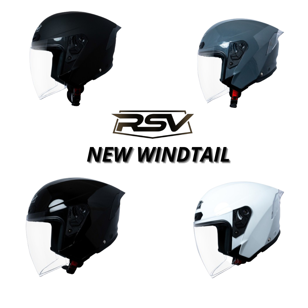 Jual HELM RSV ALL NEW WINDTAIL / HELM HALF FACE RSV / RSV HELMET ...