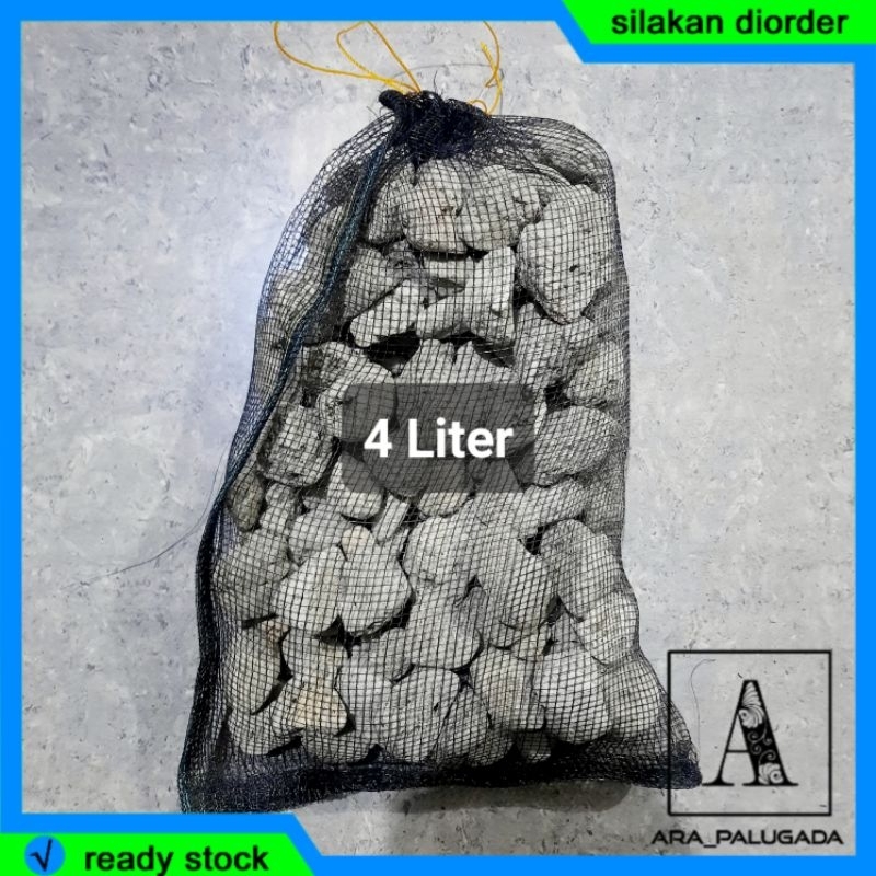 Jual Media Filter Batu Apung Gombong Fumise 4 Liter + Jaring | Shopee ...