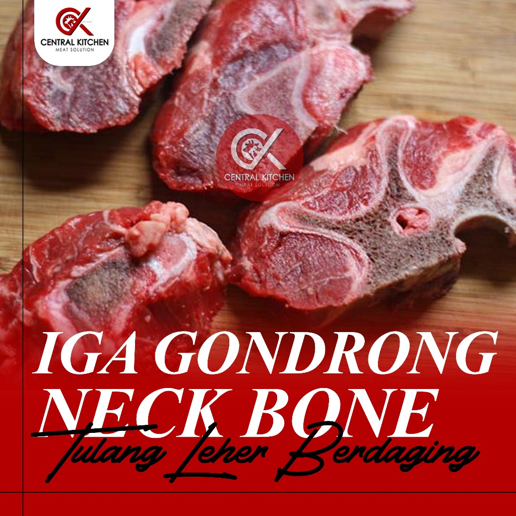 Jual Iga Sapi Gondrong Neck Bone Beef Tulang Leher Berdaging