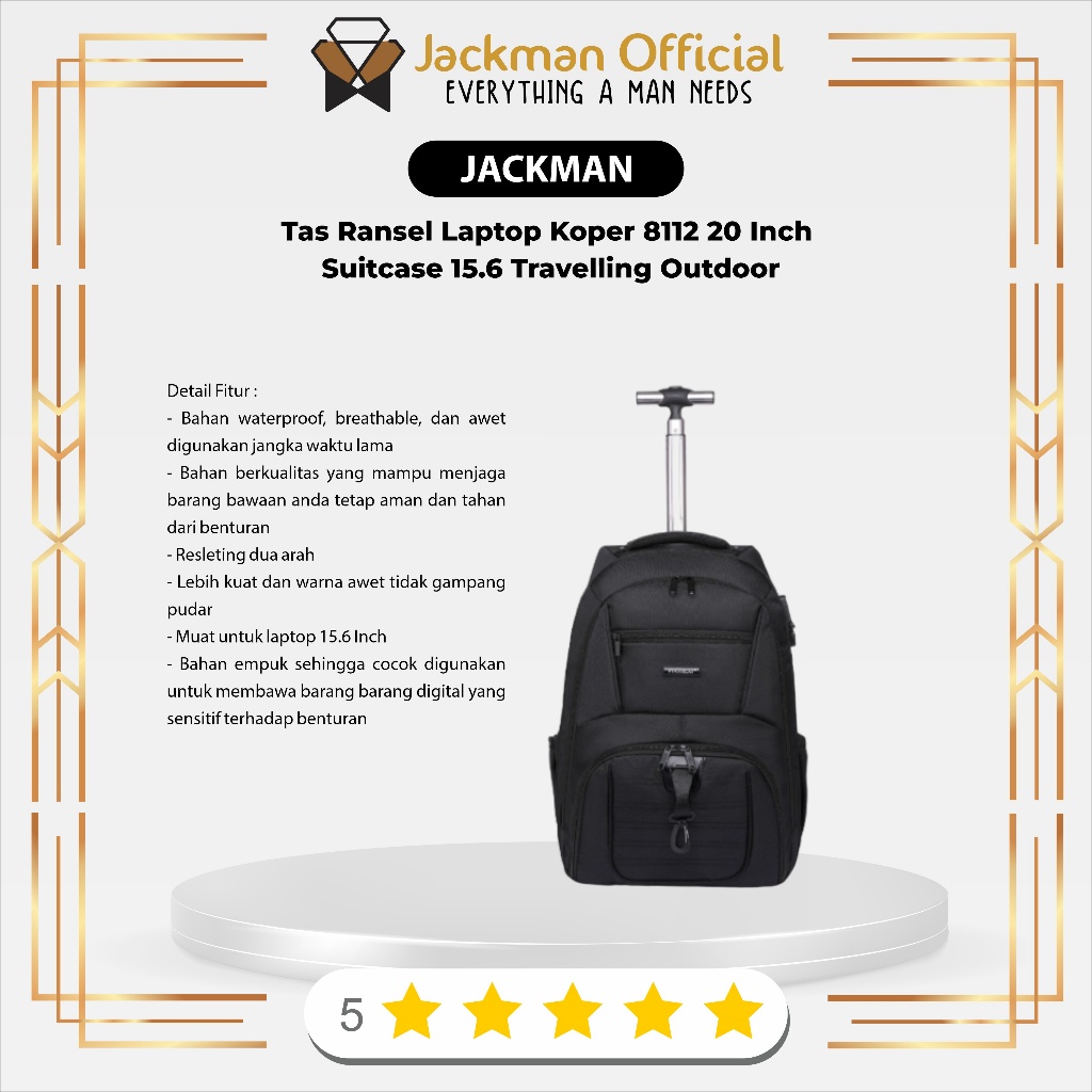 Jual Tas Ransel Laptop Koper 8112 20 Inch Suitcase 15.6 Travelling ...