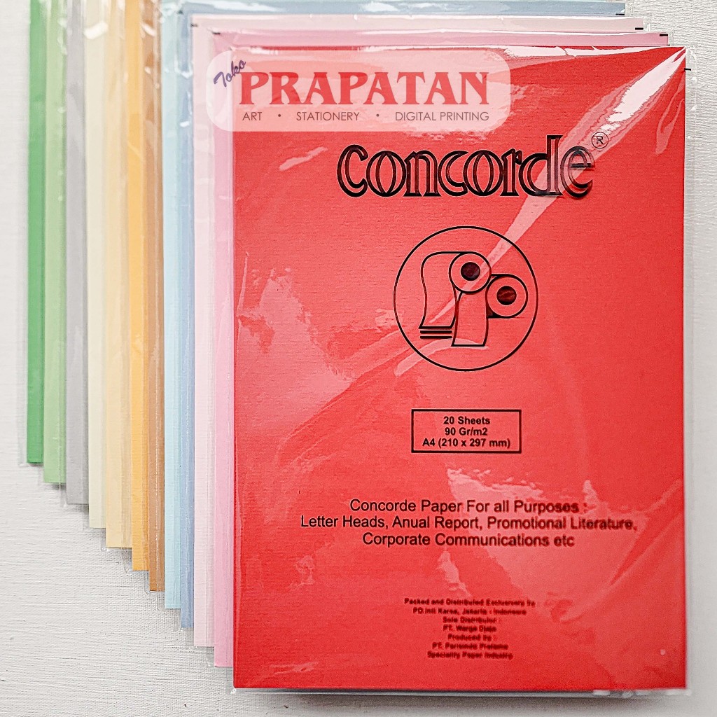 Jual Kertas Concorde Brief Card 160gr A4 Isi 10 Lembar Shopee Indonesia