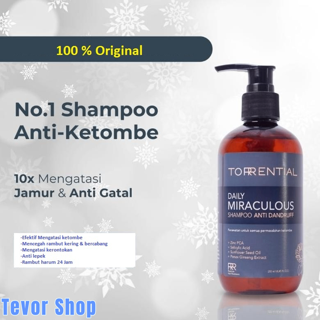 Jual ORIGINAL TORRENTIAL Shampoo Anti Ketombe Bergaransi - Daily