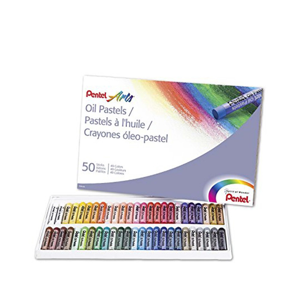 Jual Crayon Pentel 50 Stick Kecil / 49 Color - Pentel Oil Pastel Crayon ...