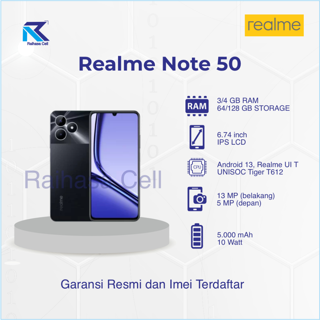 Jual Realme Note 50 4/128 GB garansi resmi | Shopee Indonesia