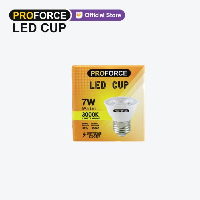 Jual Lampu LED Proforce Cup 7 Watt 595 Lumen Paket 10 Pcs | Shopee ...