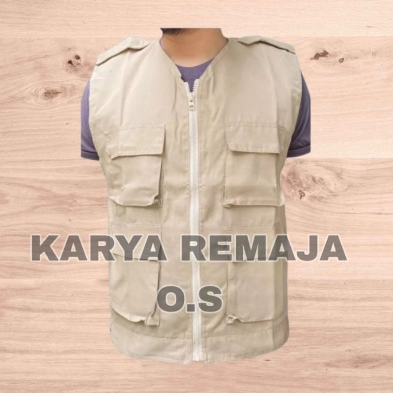 Jual Rompi Polos Katun Rompi Proyek Rompi Lapangan KREEM Rompi Parkir ...
