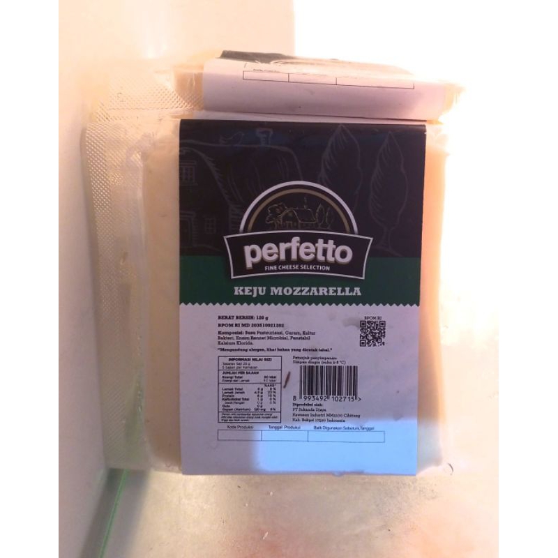 Jual PERFETTO Keju Mozarella Mozzarella 120gr 120 gr Fine Cheese
