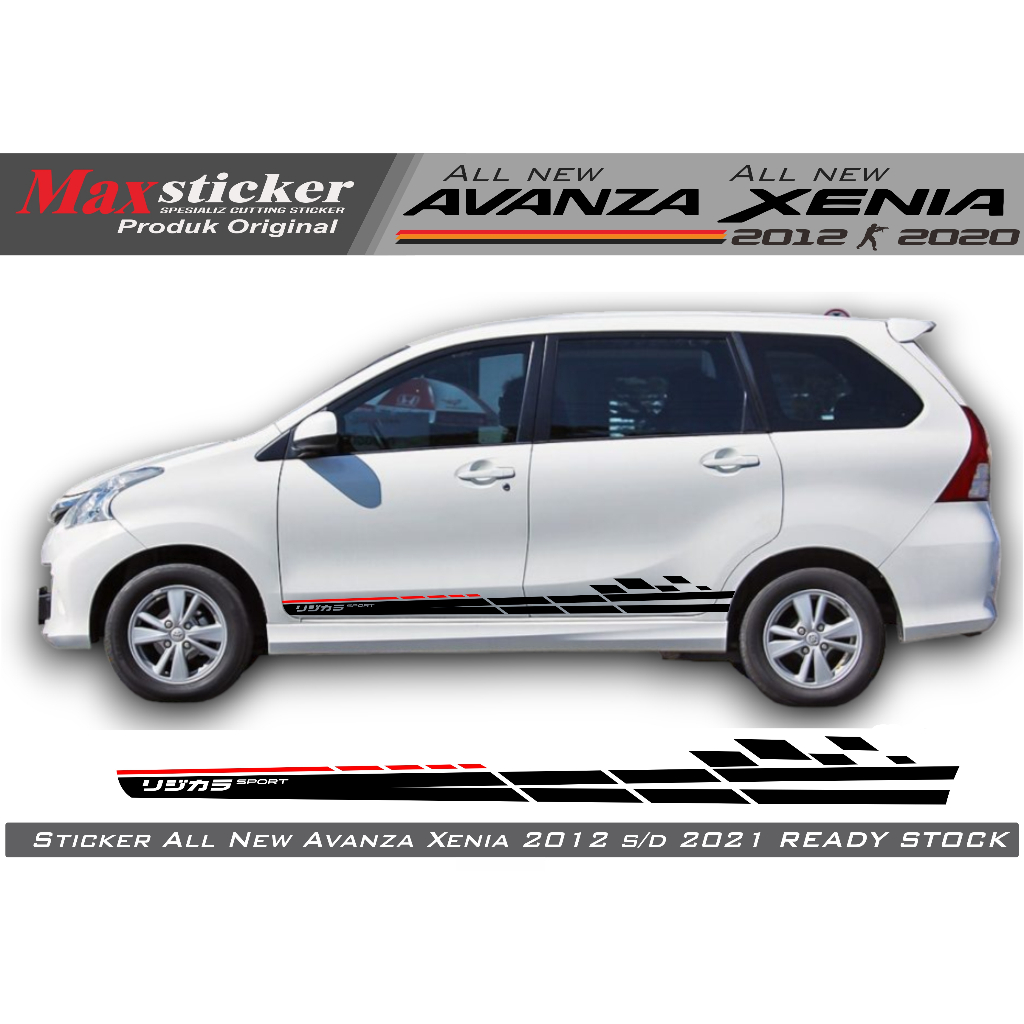 Jual STICKER SAMPING TOYOTA AVANZA XENIA 2012 2020 CUTTING STICKER ...