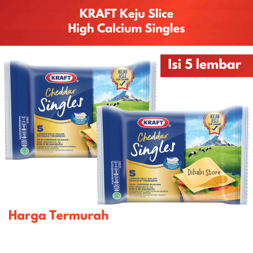 Jual Kraft Singles Slice Isi 5 Lembar Expired Agustus 2024 Keju High Calcium Keju Lembaran Untuk 7474