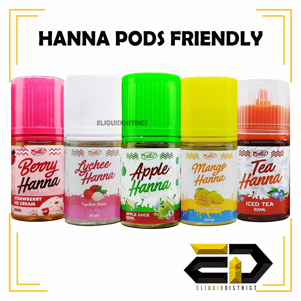 Jual HANNA PODS FRIENDLY BERRY STRAWBERRY ICE CREAM - LYCHEE JUICE ...