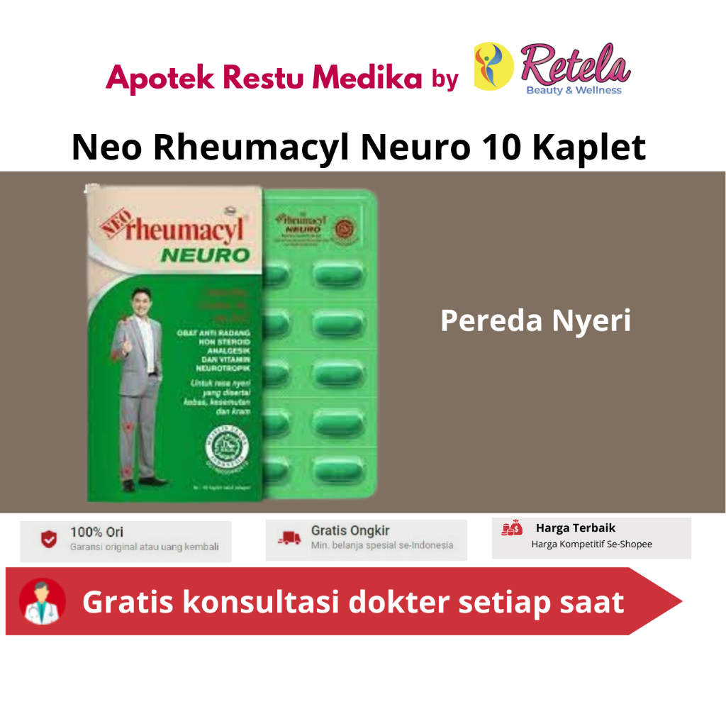 Jual NEO RHEUMACYL NEURO 1 BLISTER / PEREDA NYERI | Shopee Indonesia