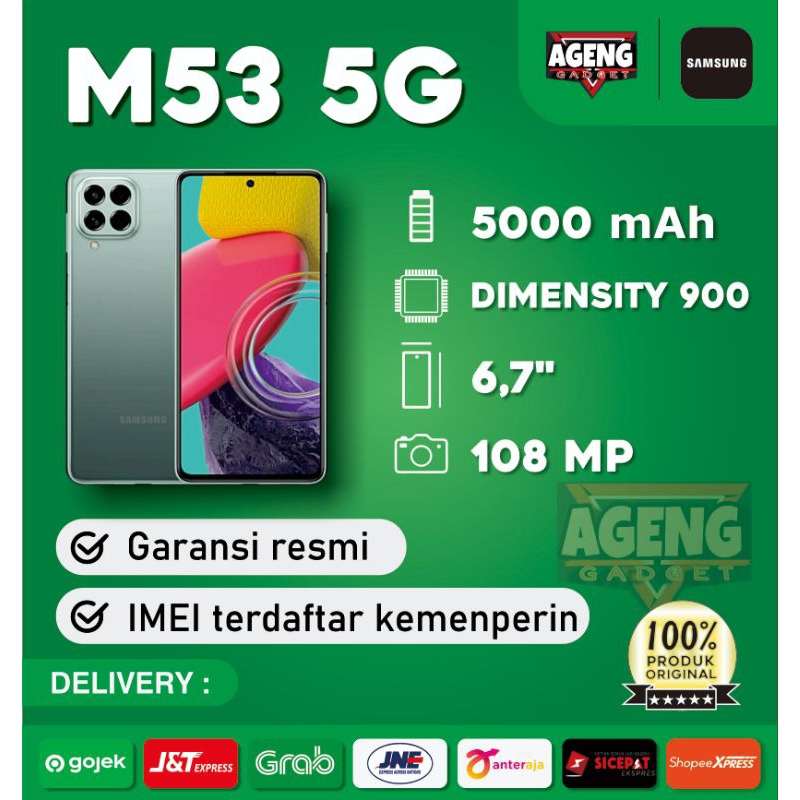 Jual Samsung M53 5G 8/256 Garansi Resmi Samsung Original | Shopee Indonesia