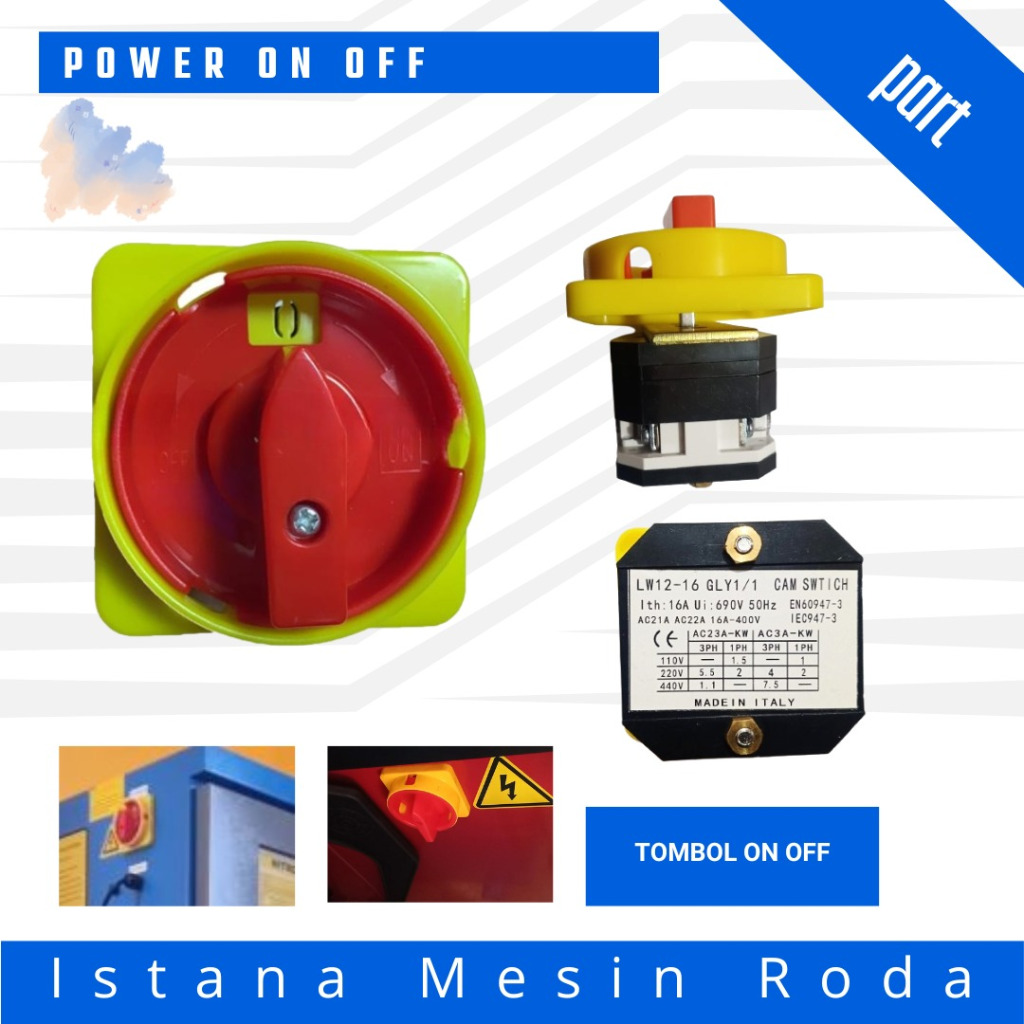 Jual power switch on off mesin nitrogen balancing/sparepart power ...