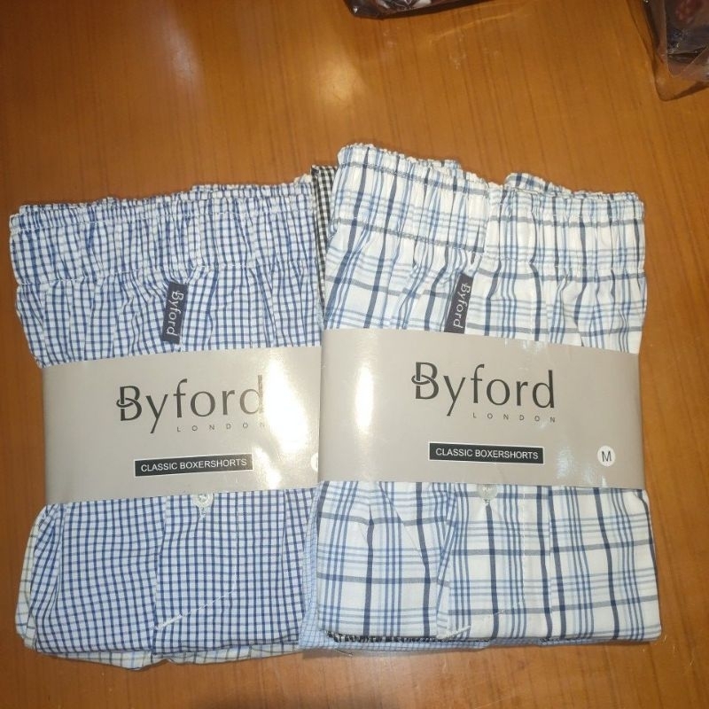 Jual Isi Byford London Celana Boxer Woven Pria Kolor Pendek Pria