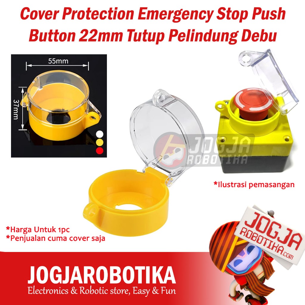 Jual Cover Protection Emergency Stop Push Button 22mm Tutup Pelindung ...