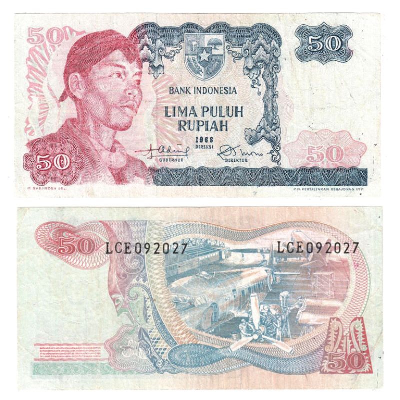 Jual Uang Kuno 50 Rupiah Seri Sudirman | Shopee Indonesia