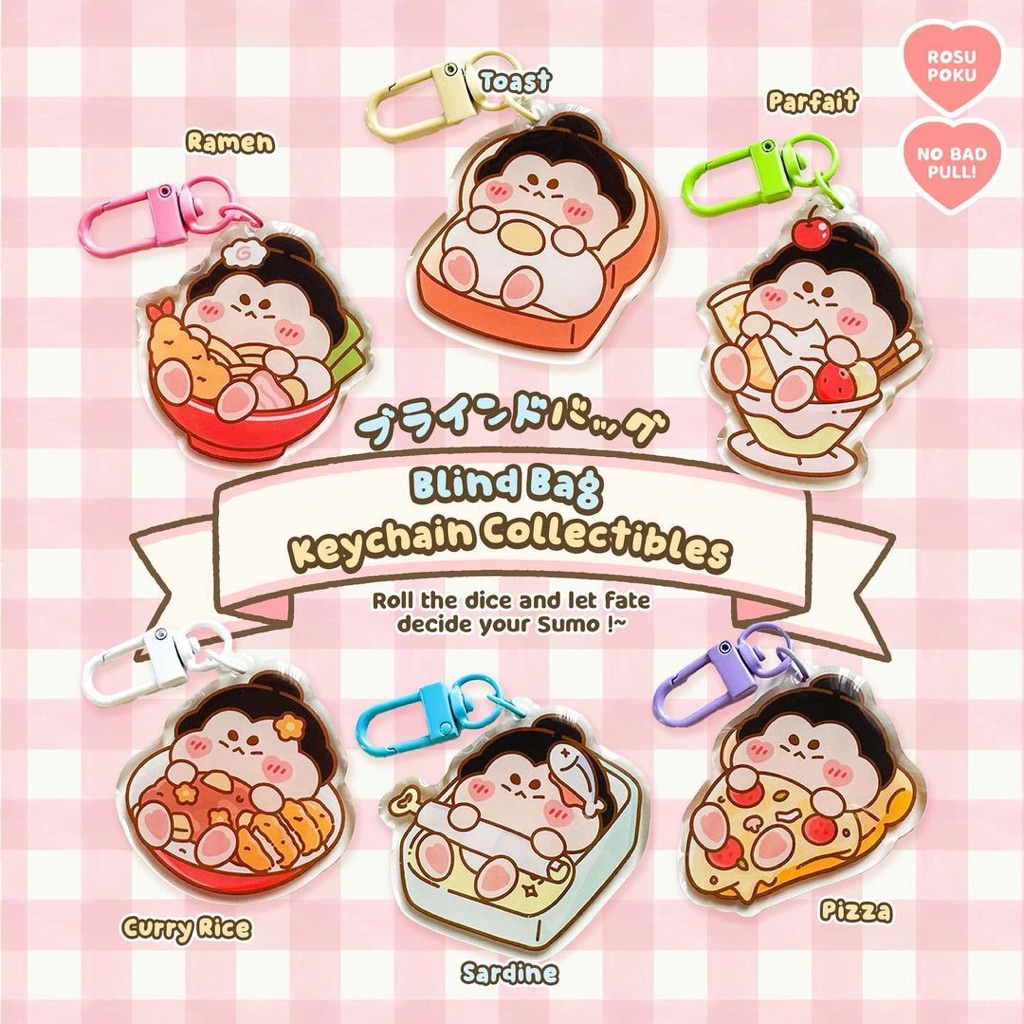 Jual Rosupoku Blind Bag Keychain - Sleeping Sumo | Shopee Indonesia