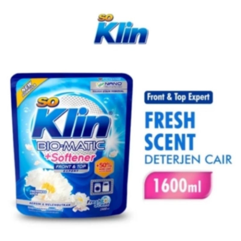 Jual Soklin Bio matic softener 1600 ml 1.6 liter | Shopee Indonesia
