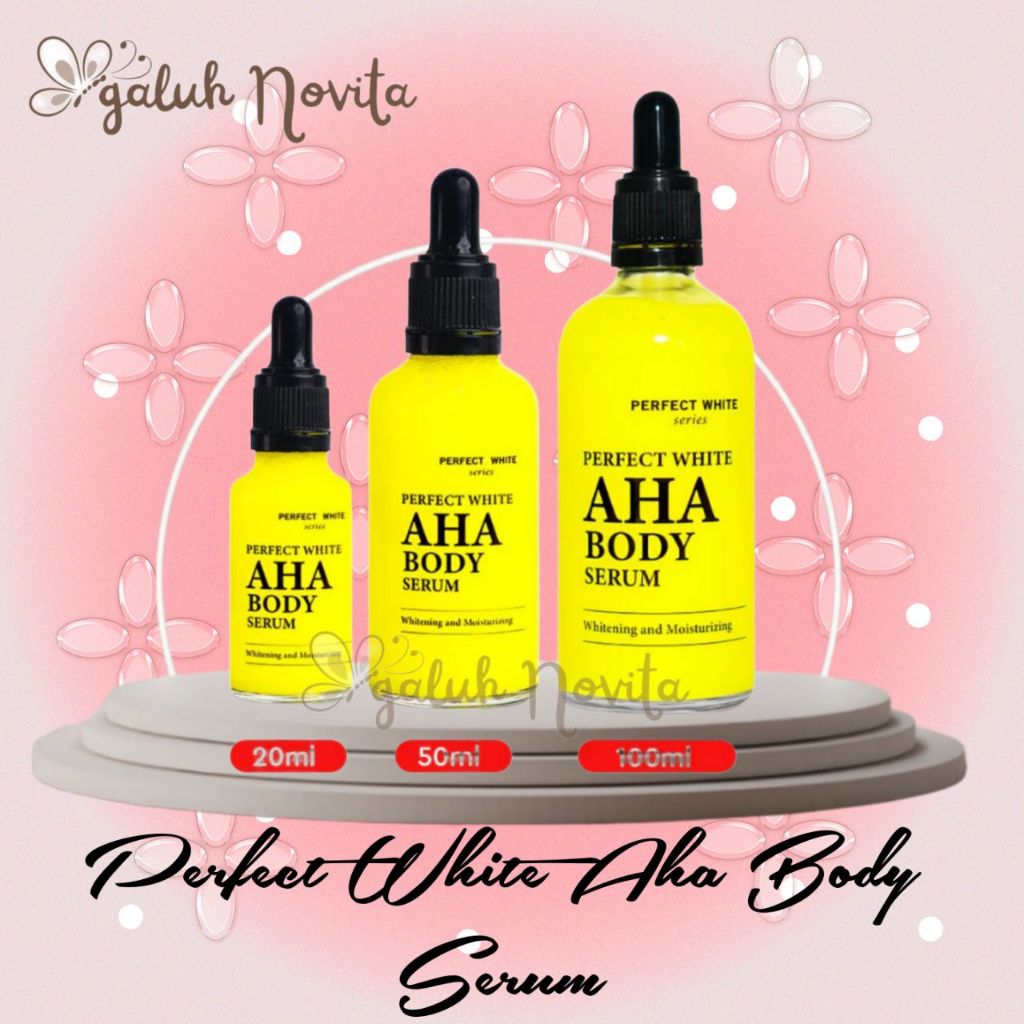 Jual Perfect White AHA Body Serum Whitening Moisturizing Serum Badan ...