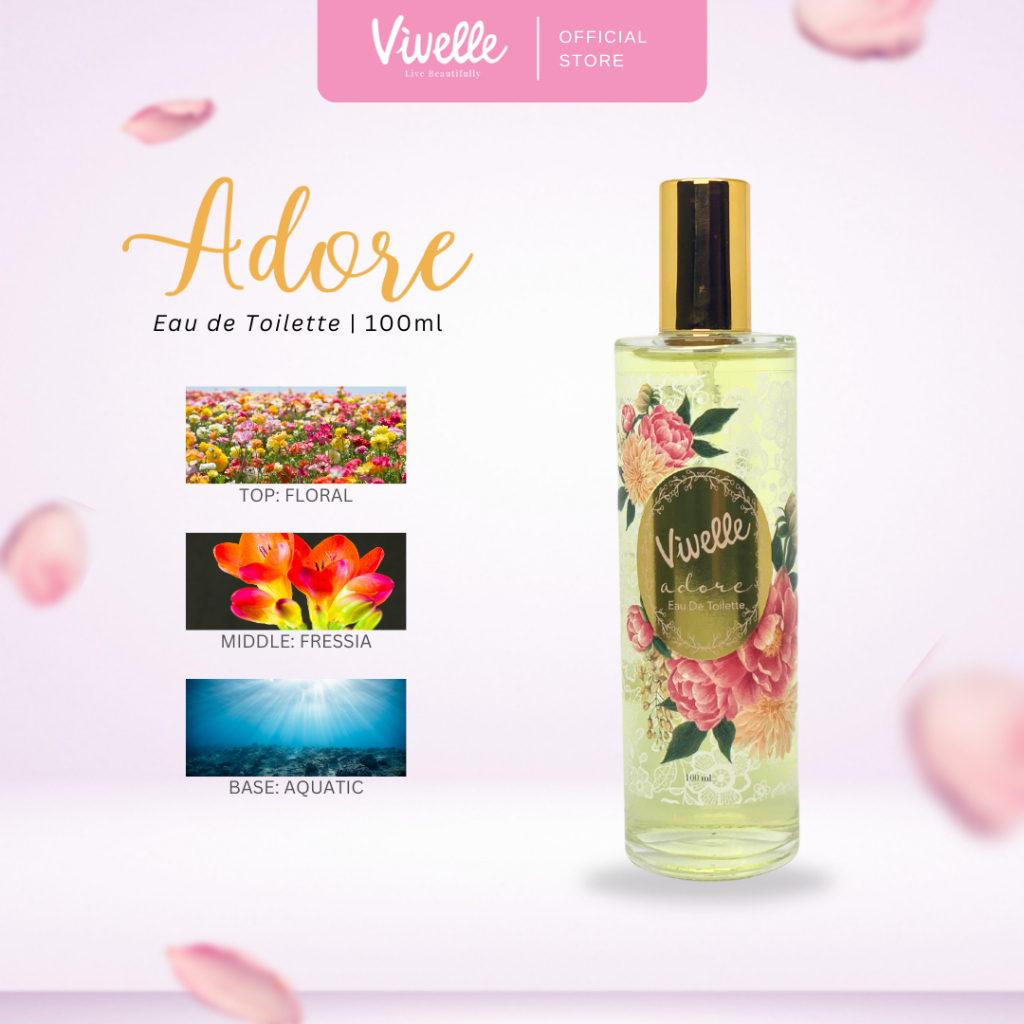 Vivelle Eau De Toilette Designer Parfum Glass 100 ml