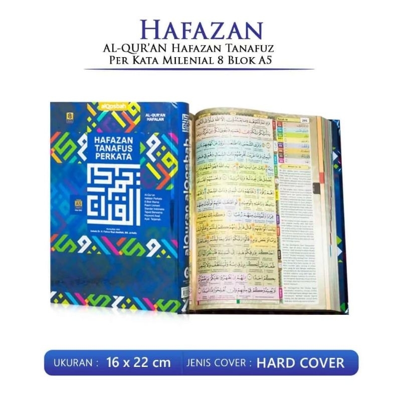 Jual Alquran Hafalan A5 Hafazan 8 Blok Terjemah Perkata Tajwid Warna ...