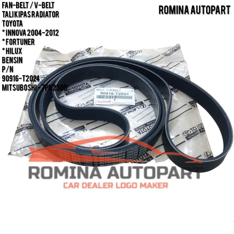 Jual FAN BELT - TALI KIPAS V-BELT TOYOTA INNOVA 2004-2012 FORTUNER ...