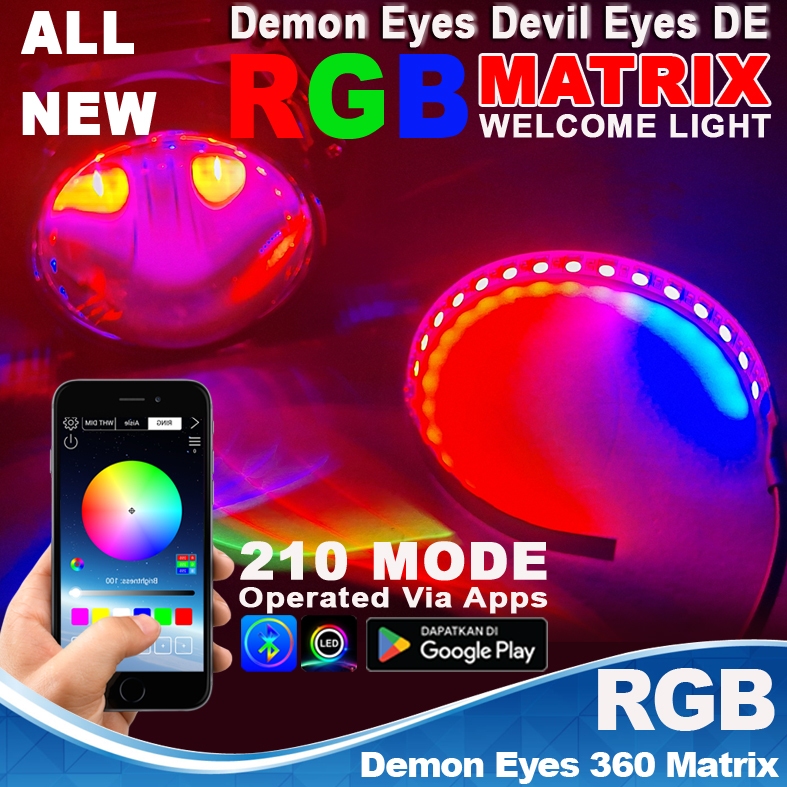 Jual All New Devil Rgb Matrix Welcome Light Bisa Sein Kuning