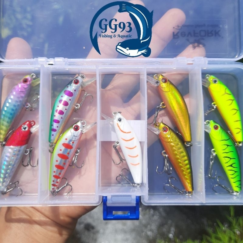 Jual Paket lure casting hampala murah + box free gantungan/carrabiner ...