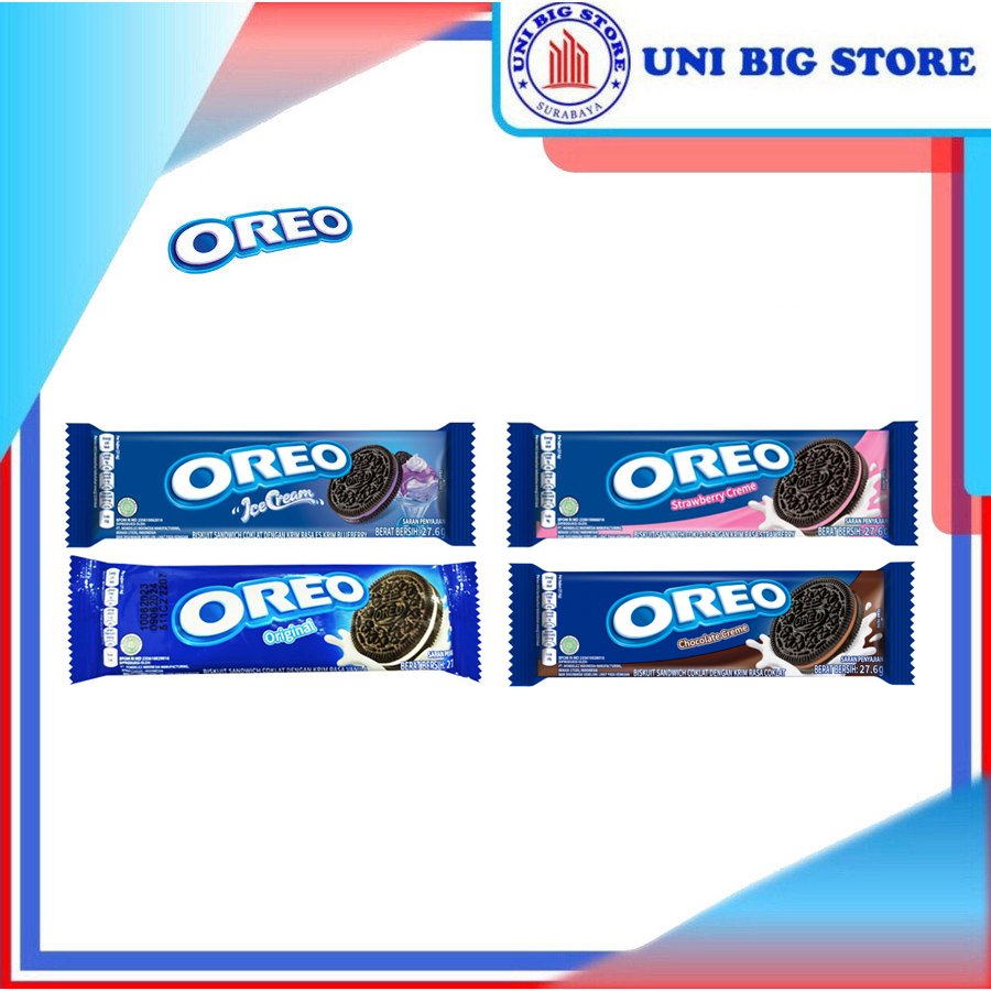 Jual Oreo Biscuit Sandwich Isi 3 Original Vanilla Black Pink Strawberry ...