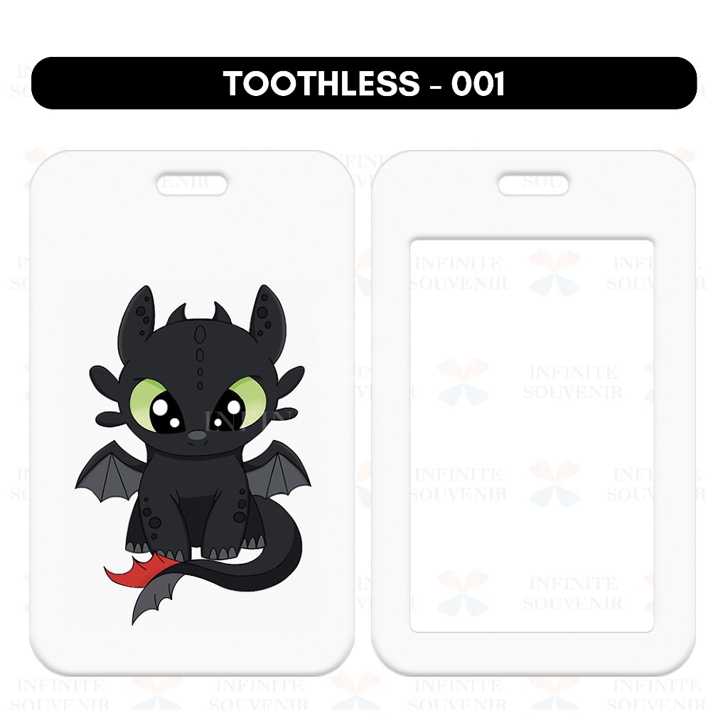 Jual (N009) Nametag TOOTLESS Dragon TANPA TALI / Card Holder Night ...