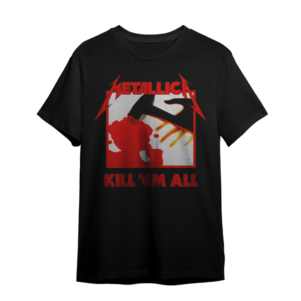 Jual Kaos Band Metallica - Album Kill Em All Tshirt Metalicca Baju ...