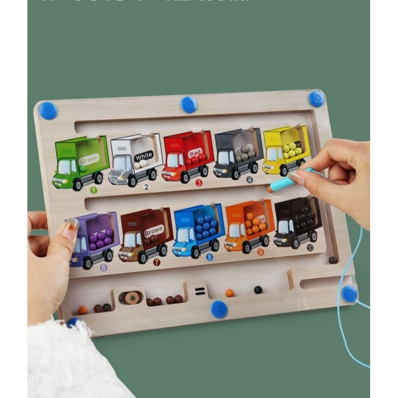 Jual magnetic color sorting toys / mainan sortir warna magnet | Shopee ...