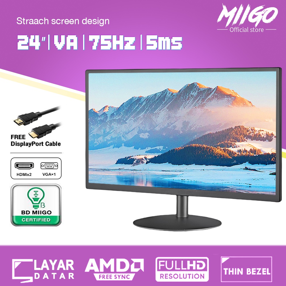 Jual READY MIIGO Tampilan HD Monitor Rumah 17 inci 19 Inci 22 Inci 24 ...