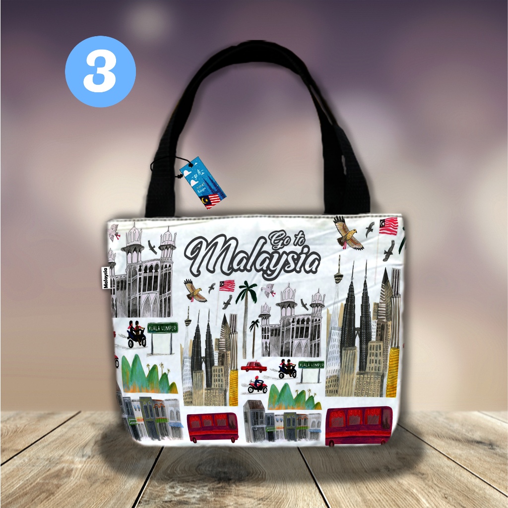TAS MALAYSIA SOUVENIR MOTIF SIAP KIRIM