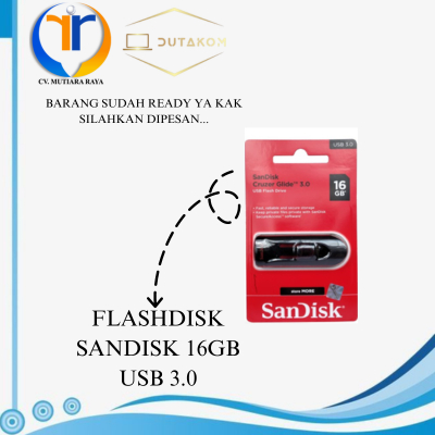 Jual FLASHDISK SANDISK 16GB (WARNA BLACK AND RED) | Shopee Indonesia