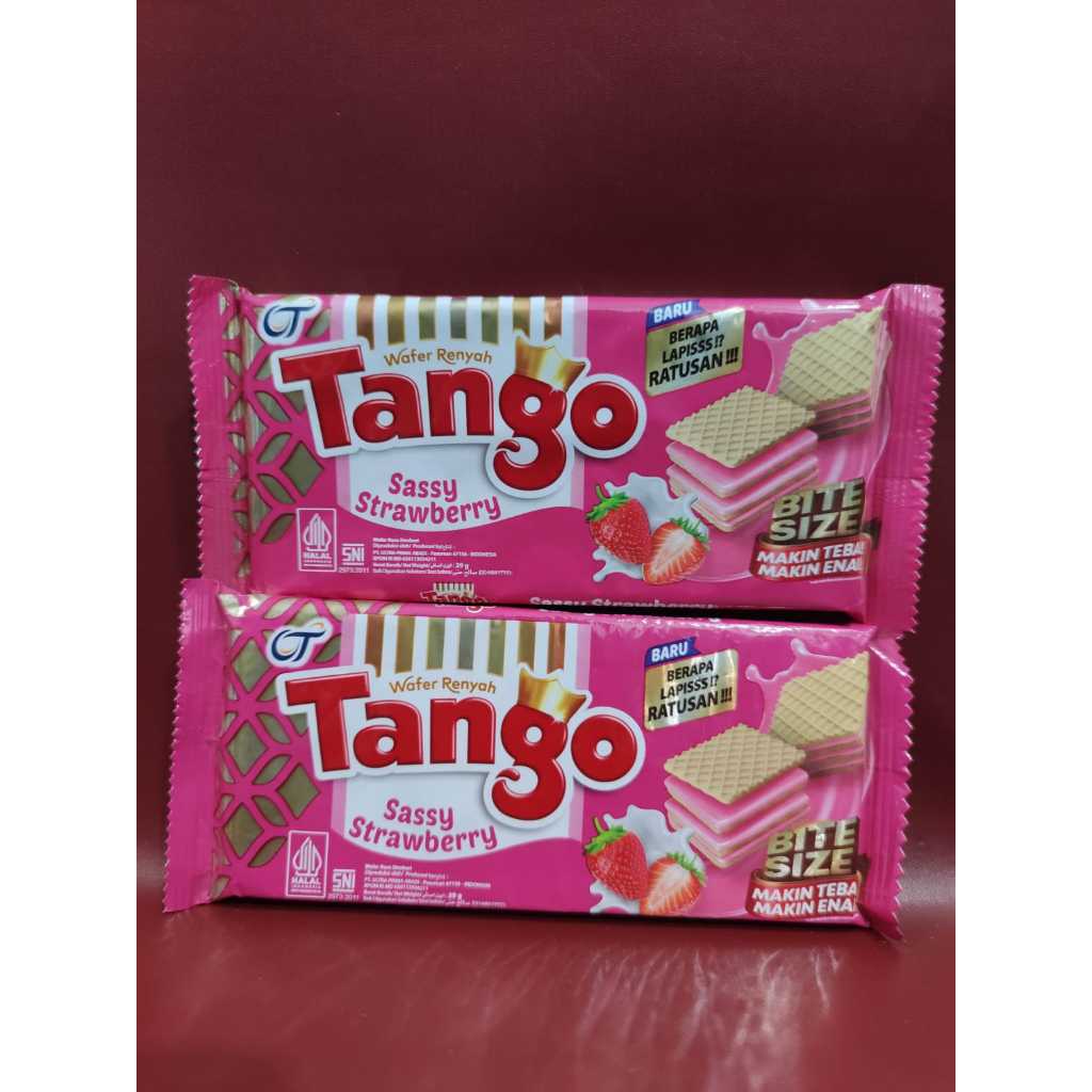 Jual Tango Wafer Strawberry 39G | Shopee Indonesia