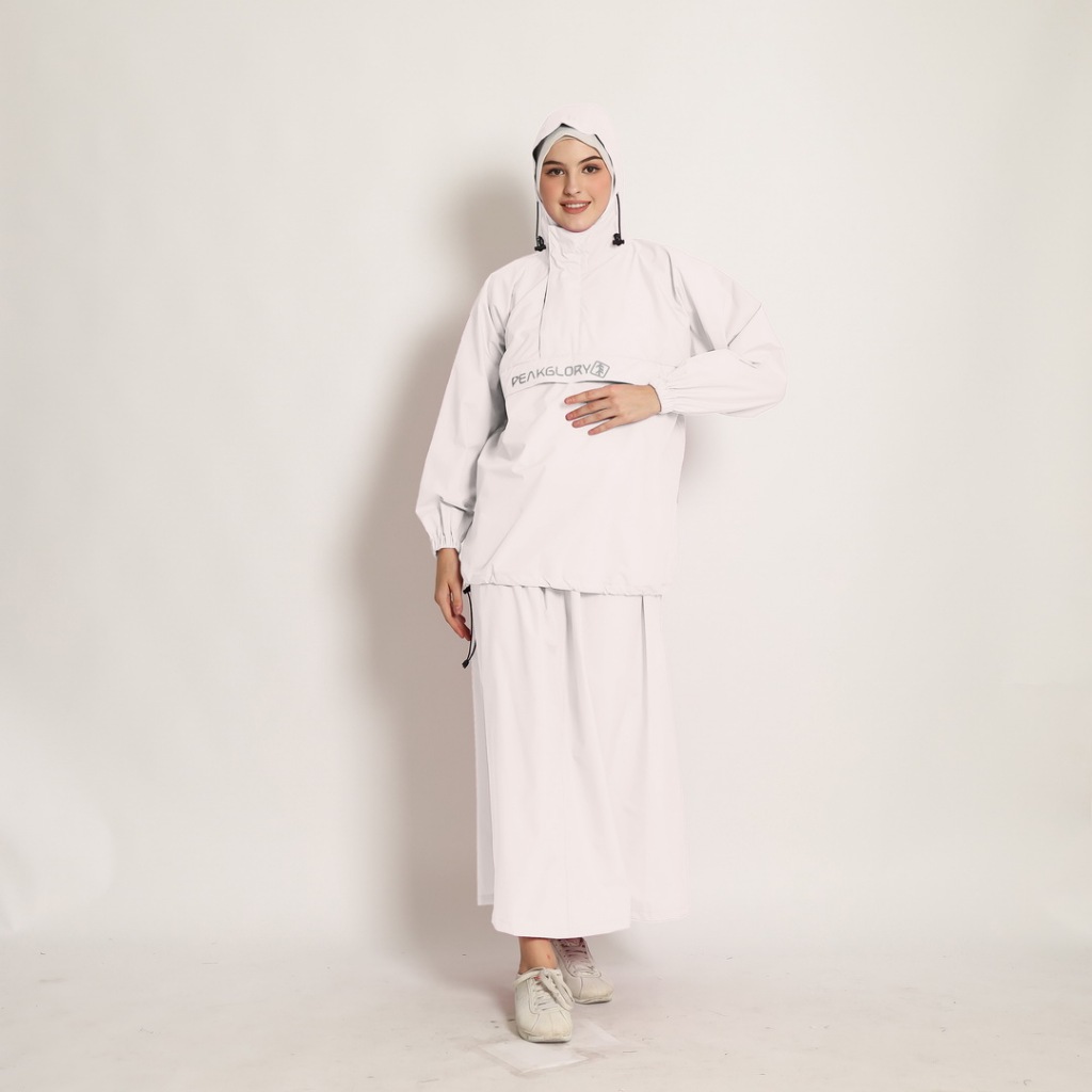 Jual Jas hujan wanita Rok Mantel hujan setelan baju dan rok dewasa