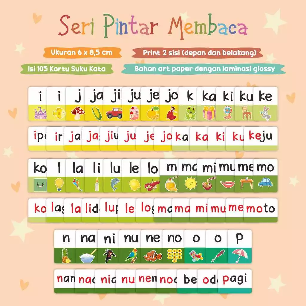 Flash Card Pintar Membaca - 6