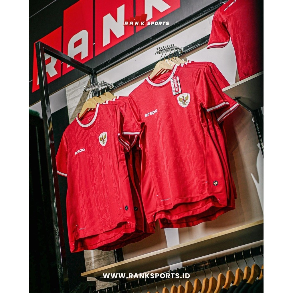 Jual Erspo Jersey Timnas Replica Home - Red | Shopee Indonesia