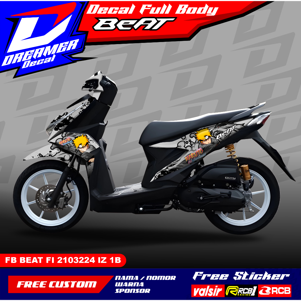 Jual Stiker Sticker Decal Full Body Motor Honda Beat Fi New Iz Shopee Indonesia