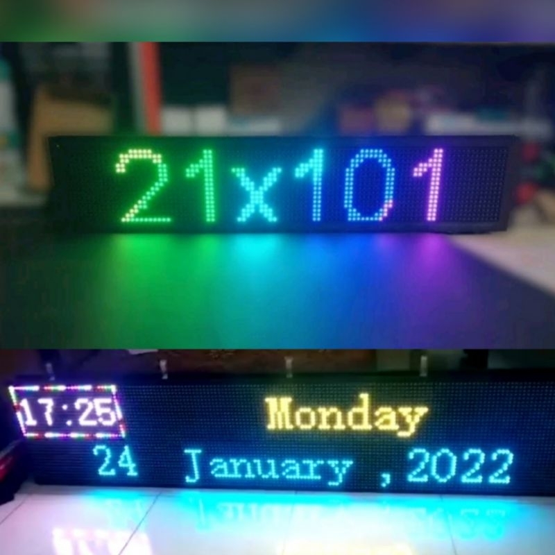 Jual Running Text P10 rgb/ Running Teks Full Color/ P10 rgb/ Modul P10 ...