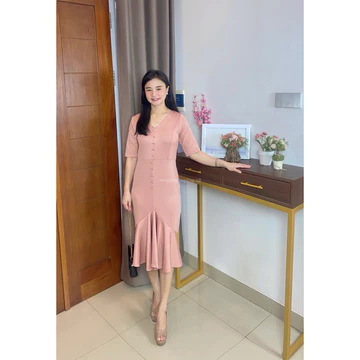 Meganshoping Mermaid Dress Scuba Casual Formal Bodycon Body Fit Korea Look Vintage Fashion